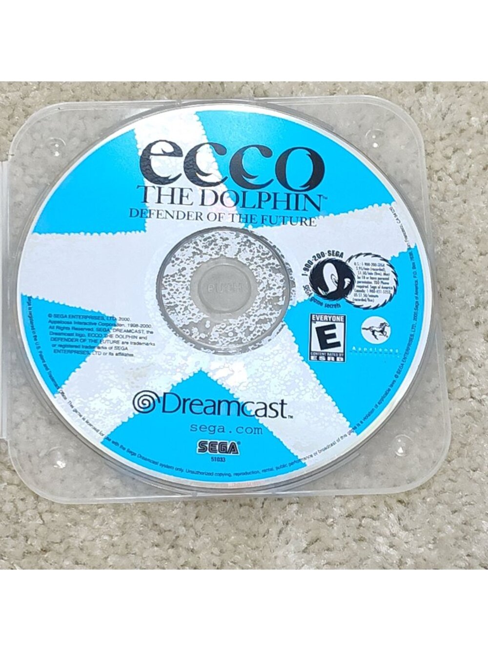 Sega Dreamcast Ecco The Dolphin Defender of the Future 51033 Standard Tested VGC